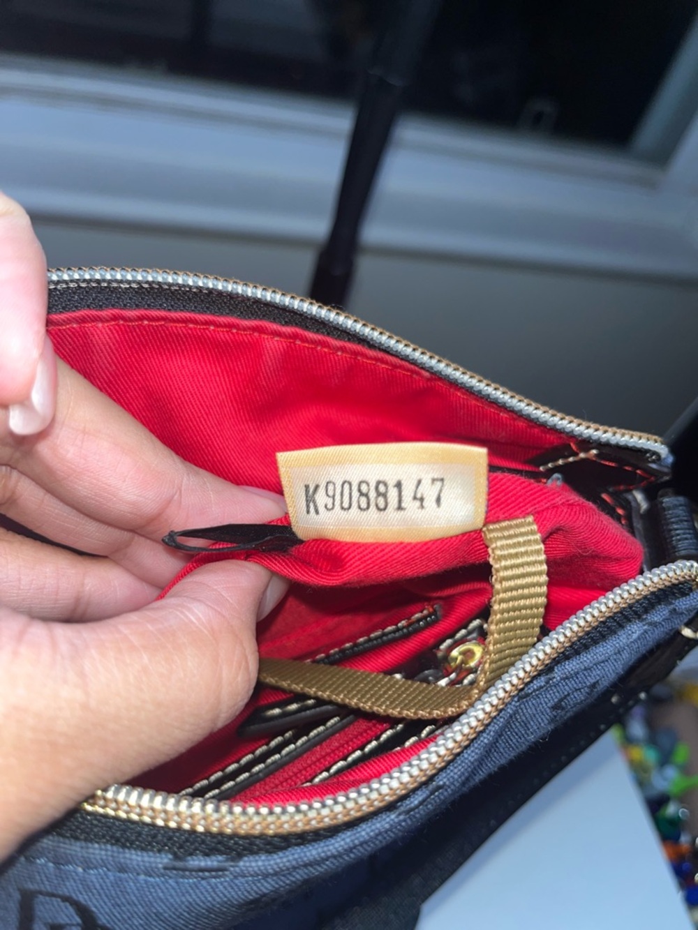 Dooney & Bourke Navy/Black Signature Crossbody Bag - Picture 10 of 12